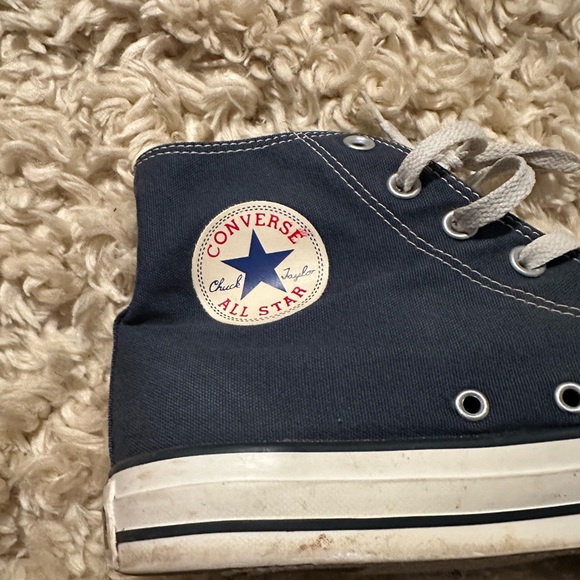 Converse All Star Chuck Taylor Sneakers. Men’s Sz 10 Navy/Blk/Egret - Picture 5 of 10